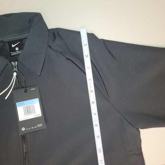Nike Jacket Womens Size Medium Midweight Sideline CI6432 Magnetic Pockets Black - Picture 11 of 12